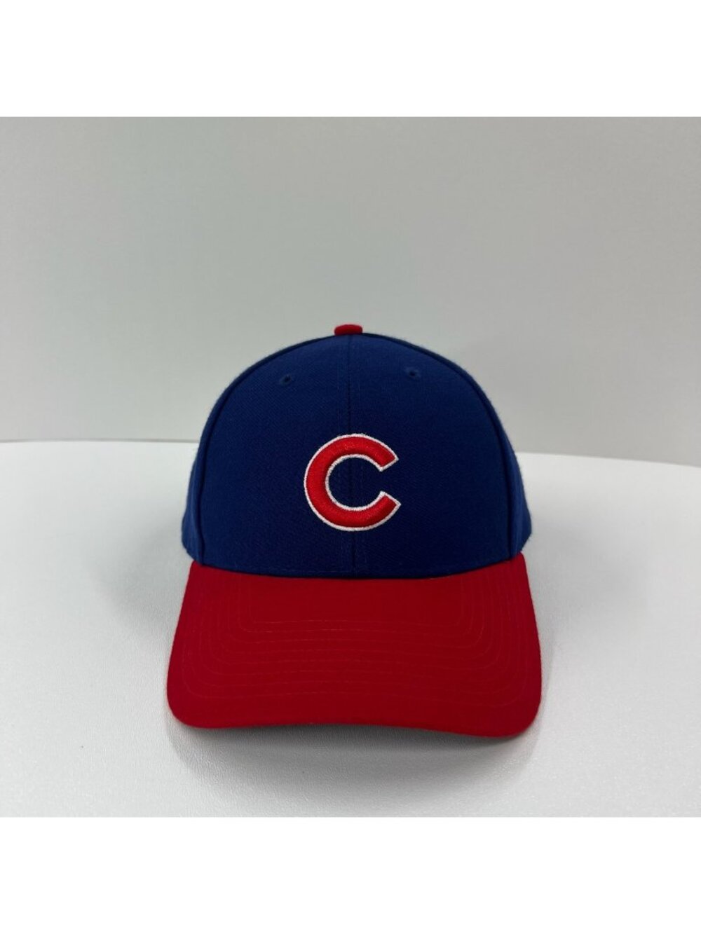 Chicago Cubs MLB Hat Twins Enterprise OSFA Wool Blend Adjustable Strap Blue Red